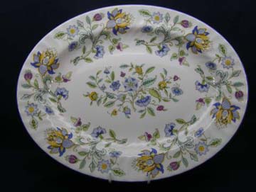 Minton Haddon Hall Blue  S782 Platter