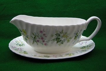 Minton Spring Valley Gravy Boat & Underplate