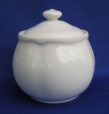 Noritake Gourmet White Sugar Bowl & Lid