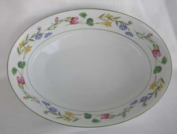 Noritake Meadowcrest  4034 Vegetable Bowl - Oval