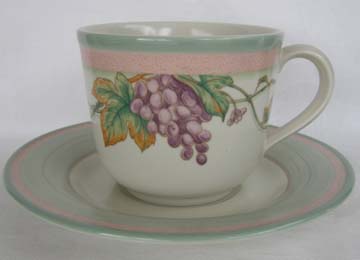 Noritake Napa Vines  8025 Cup & Saucer