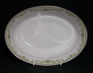 Noritake Raleigh 2487 - Green Vegetable Bowl - Oval