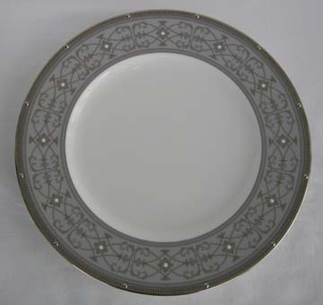 Noritake Rochelle Platinum  4795 Plate - Luncheon