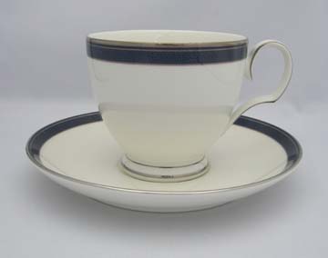 Noritake Stardust Platinum  7997 Cup & Saucer