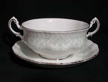 Paragon Melanie Cream Soup & Saucer Set - Footed