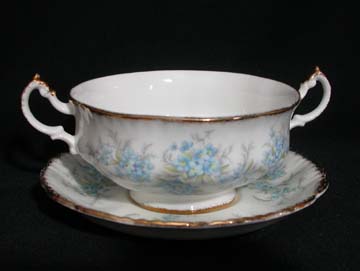 Paragon Remember Me Cream Soup & Saucer Set - Footed