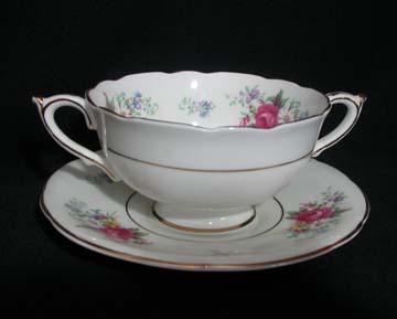 Paragon Z196 Cream Soup & Saucer Set - Footed