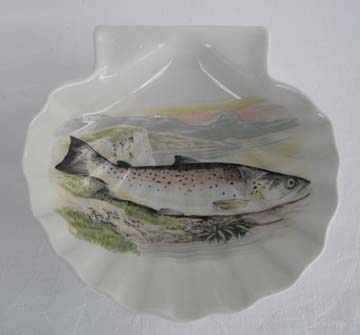 Portmeirion The Compleat Angler Shell Shaped Dish 