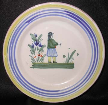 Quimper Henriot Plate - Bread & Butter - Man