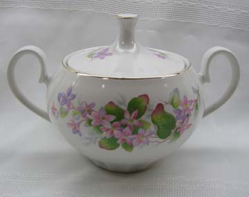 Ridgway Mayflower Sugar Bowl & Lid