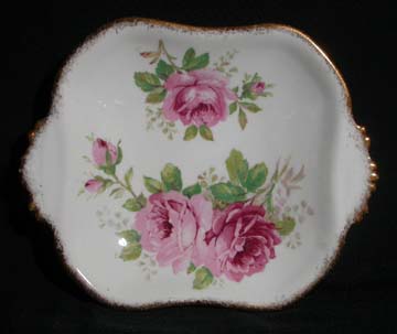 Royal Albert American Beauty Sweet Dish Handled - Large - Solid Handles 