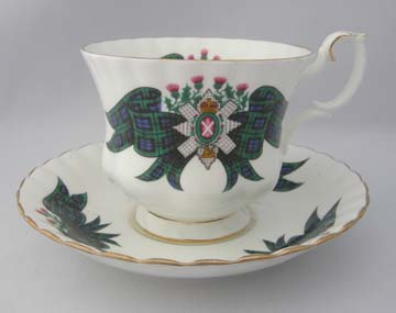 Royal Albert Scottish Tartan Series  Cup & Saucer - Black Watch