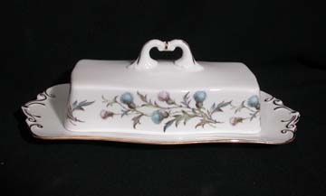 Royal Albert Brigadoon Butter Dish - Covered - Rectangle