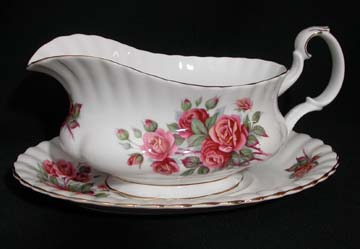 Royal Albert Centennial Rose Gravy Boat & Underplate