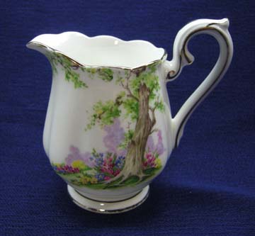 Royal Albert Greenwood Tree - Gold Trim Creamer - Small