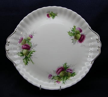 Royal Albert Highland Thistle Plate - Cake/Handled