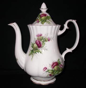 Royal Albert Highland Thistle Coffee Pot & Lid - Large