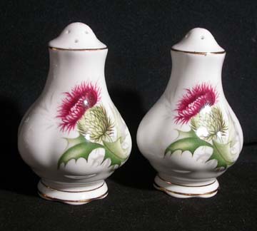 Royal Albert Highland Thistle Salt & Pepper Set