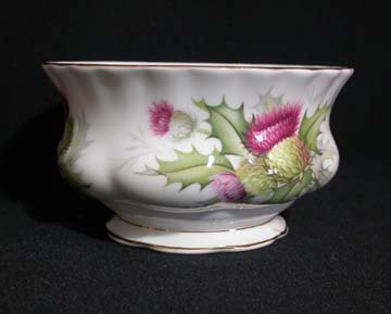 Royal Albert Highland Thistle Sugar Bowl - Small/Open