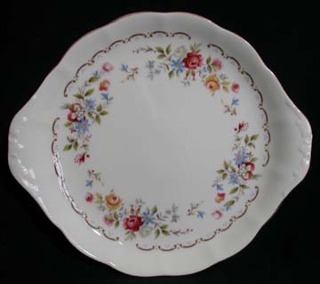 Royal Albert Jubilee Rose Plate - Cake/Handled - Marks (Royal Kent)