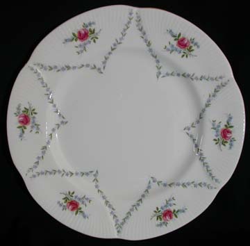 Royal Albert Minuet - Pink & Blue Plate - Dinner