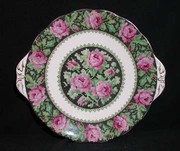 Royal Albert Needle Point Plate - Cake/Handled