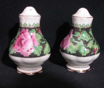 Royal Albert Needle Point Salt & Pepper Set