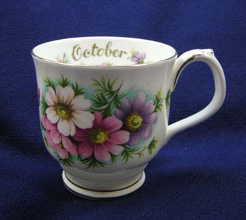 Royal Albert Flower Of The Month Series Mug - October - Cosmos