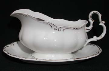 Royal Albert Orleans Gravy Boat & Underplate