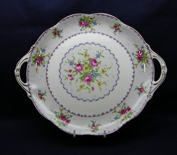 Royal Albert Petit Point Plate - Cake/Handled - Round