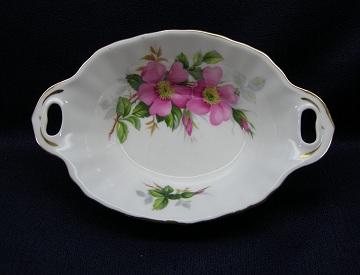 Royal Albert Prairie Rose Sweet Dish With Open Handles