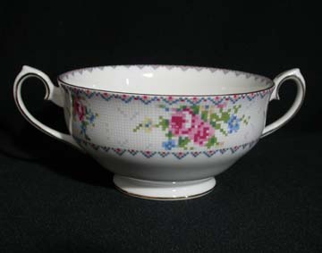 Royal Albert Petit Point Cream Soup Bowl Only - Footed