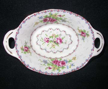 Royal Albert Petit Point Sweet Dish - Two Handles