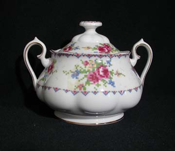 Royal Albert Petit Point Sugar Bowl & Lid