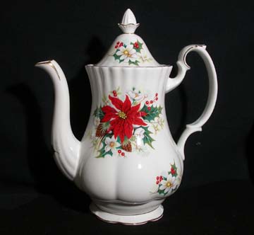 Royal Albert Poinsettia Coffee Pot & Lid - Large