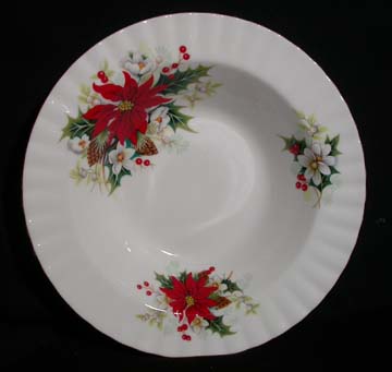 Royal Albert Poinsettia Bowl - Soup/Rim