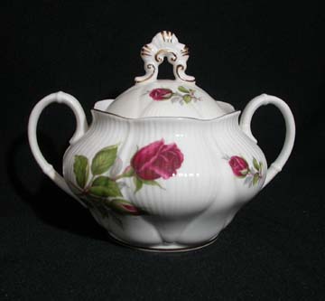 Royal Albert Royal Canadian Rose Sugar Bowl & Lid