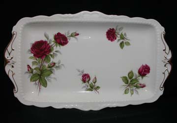 Royal Albert Royal Canadian Rose Tray - Sandwich/Large