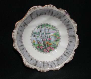 Royal Albert Silver Birch Sweet Dish - Scallop Shaped