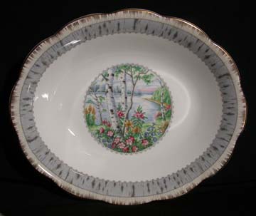 Royal Albert Silver Birch Vegetable Bowl - Oval