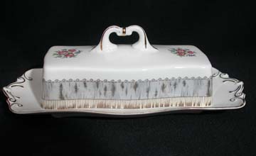 Royal Albert Silver Birch Butter Dish - Covered