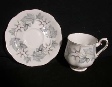 Royal Albert Silver Maple Cup & Saucer - Demitasse