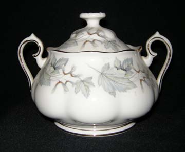 Royal Albert Silver Maple Sugar Bowl & Lid