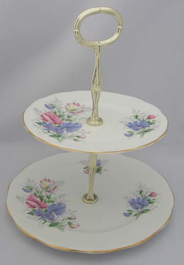 Royal Albert Sweet Pea - Friendship Series Plate - Serving/2 Tiered