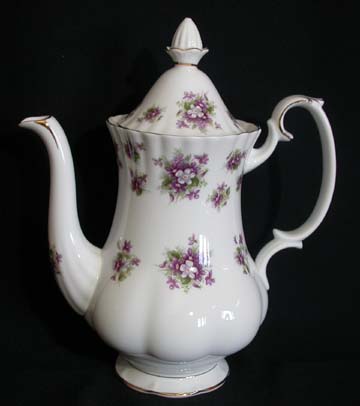 Royal Albert Sweet Violets Coffee Pot & Lid