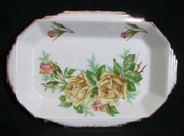 Royal Albert Tea Rose Tray - Deco Shape