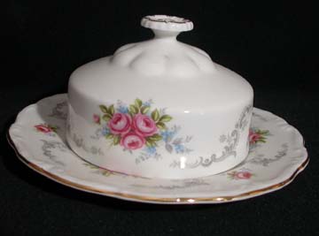 Royal Albert Tranquility Butter Dish - Covererd - Round Base