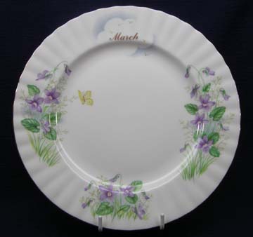 Royal Albert Wild Flowers Of The Month Series - March - Violet Plate - Salad