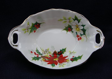 Royal Albert Yuletide Sweet Dish - Handled