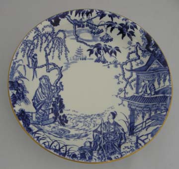 Royal Crown Derby Blue Mikado Low Soup